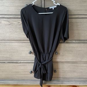 Naked Zebra Tie Waist Romper, sz L